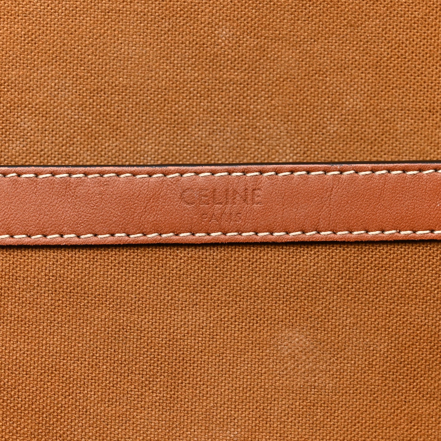 Celine Triomphe Canvas Calfskin Medium Cabas Bag Tan 6 of 19