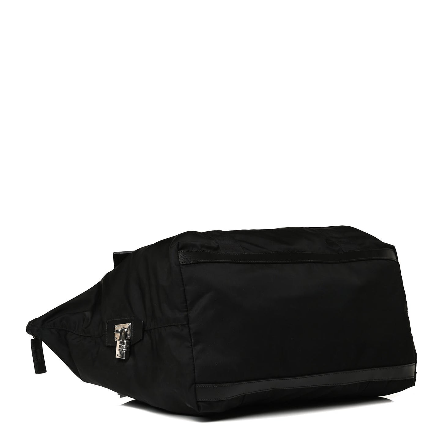 Tessuto Nylon Saffiano Carry On Travel Bag Black