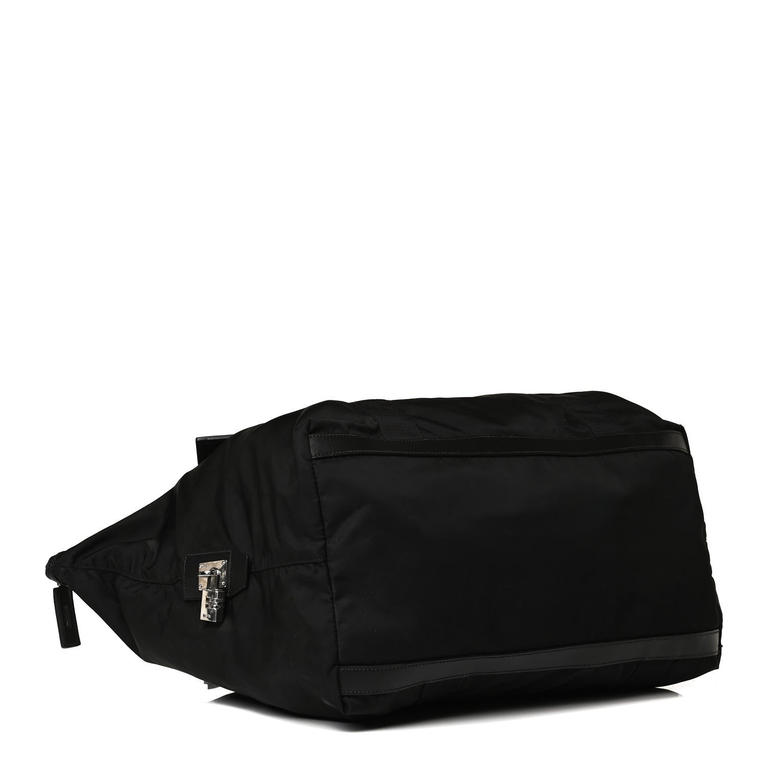 Prada Tessuto Nylon Saffiano Carry On Travel Bag Black 4 of 13