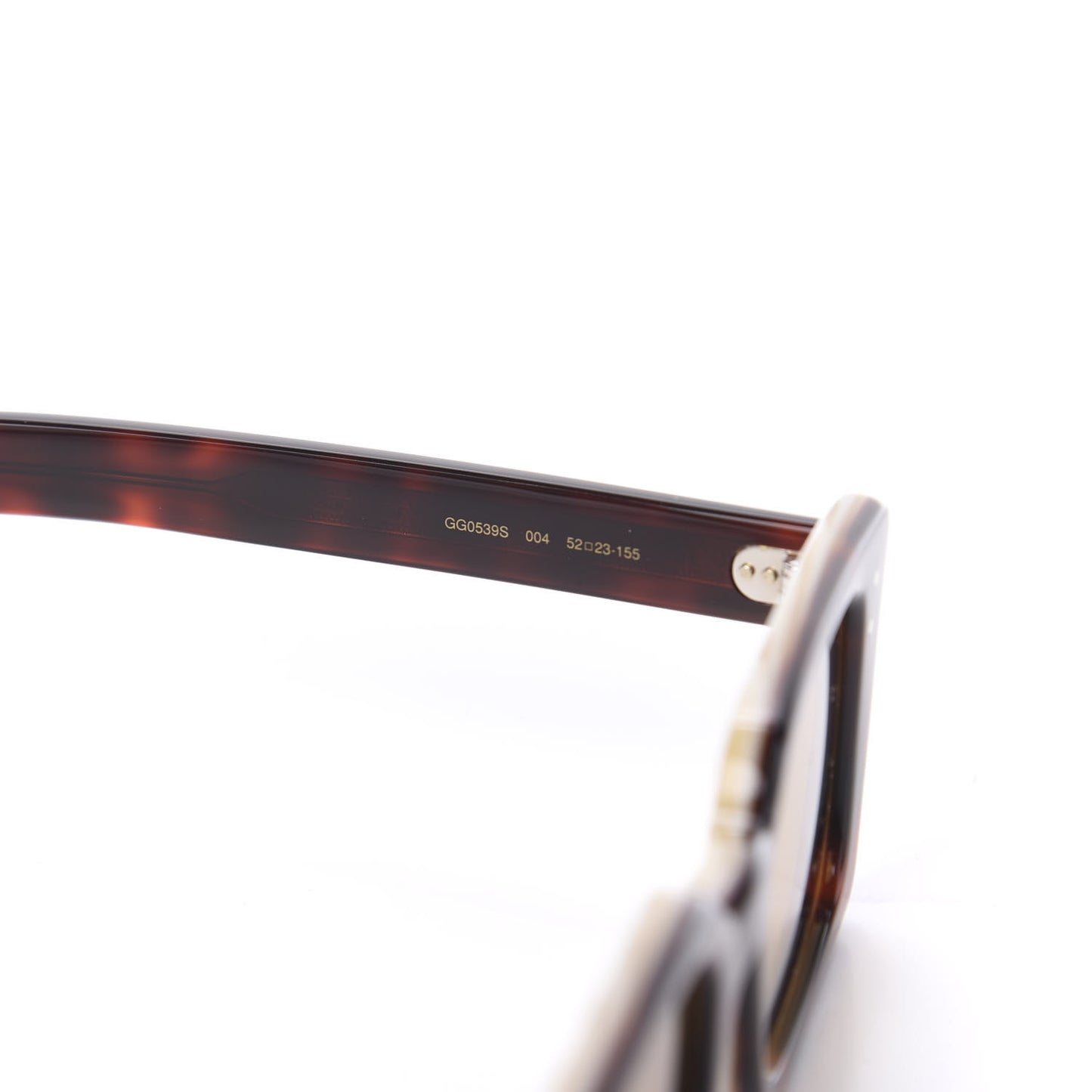 Acetate Rectangular Frame Sunglasses GG0539S Havana