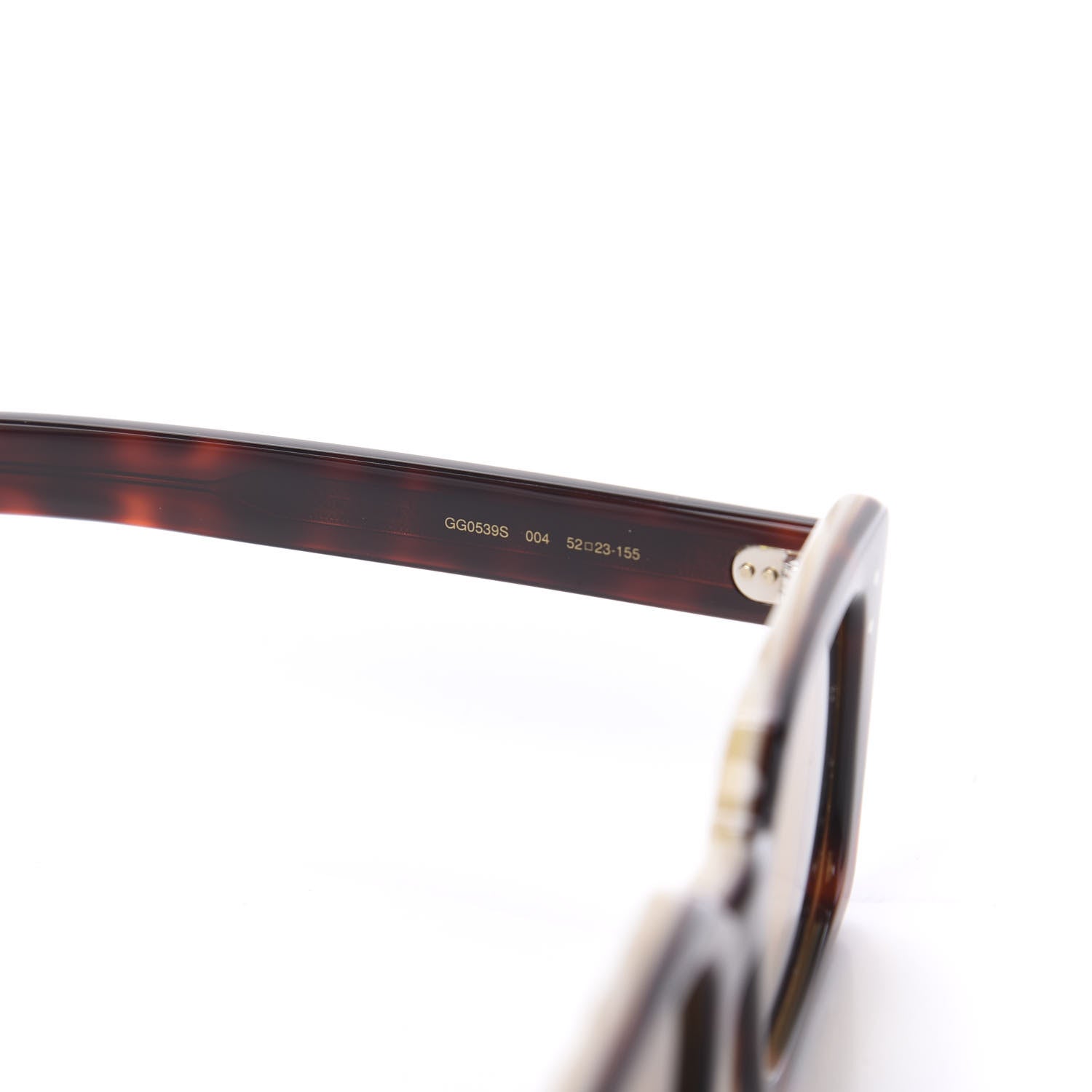 Gucci Acetate Rectangular Frame Sunglasses GG0539S Havana 5 of 7