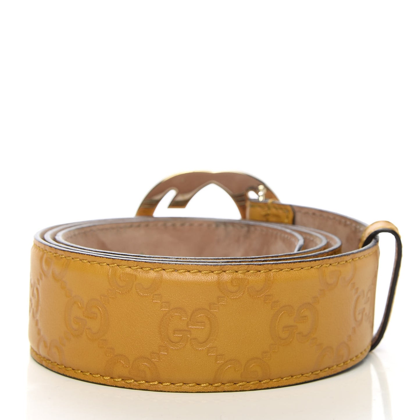 Guccissima Signature Interlocking G 40mm Belt 95 38 Nectarine