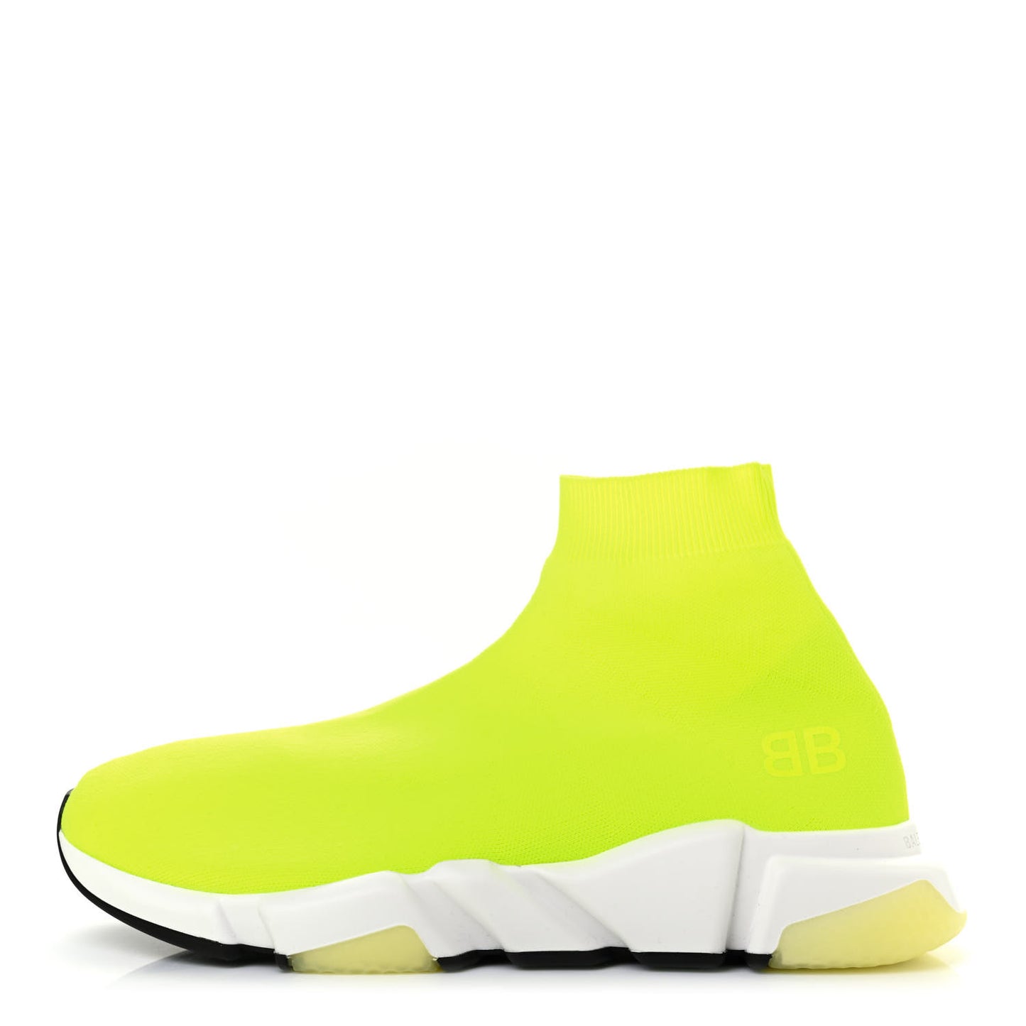 Neoprene Knit Mens Speed Sneakers 44 Yellow Fluo