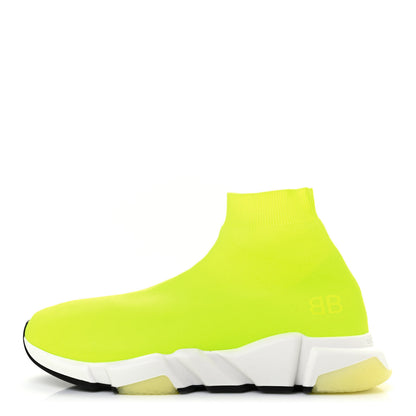 Balenciaga Neoprene Knit Mens Speed Sneakers 44 Yellow Fluo 1 of 6