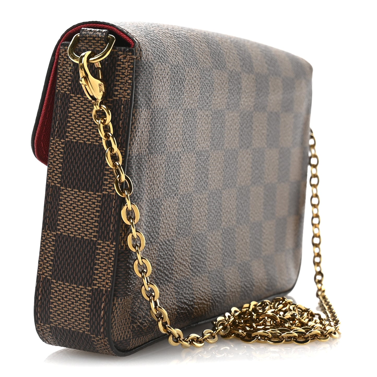 Damier Ebene Pochette Felicie Chain Wallet