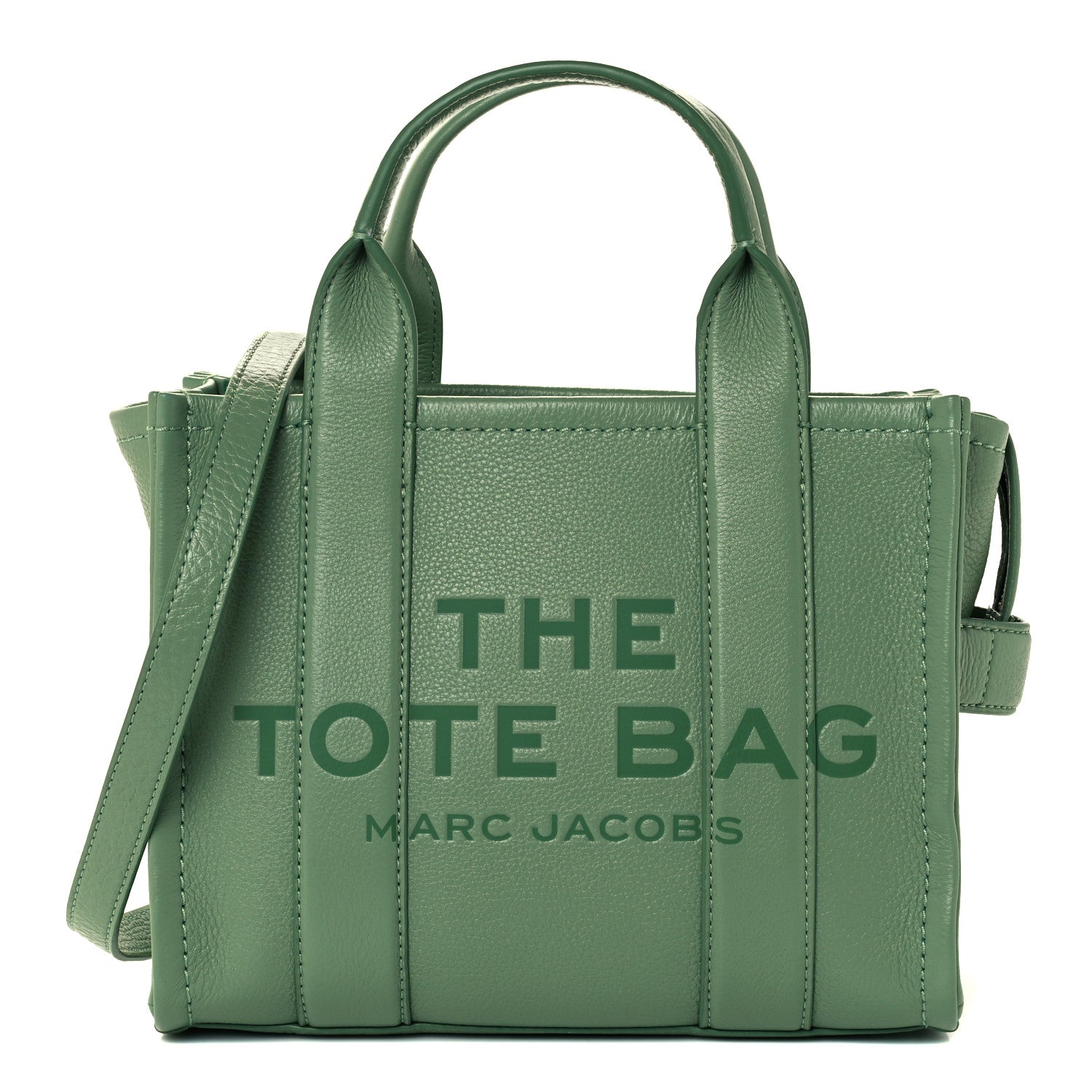 Marc Jacobs Grained Calfskin Small The Tote Bag Aspen Green 1 of 12