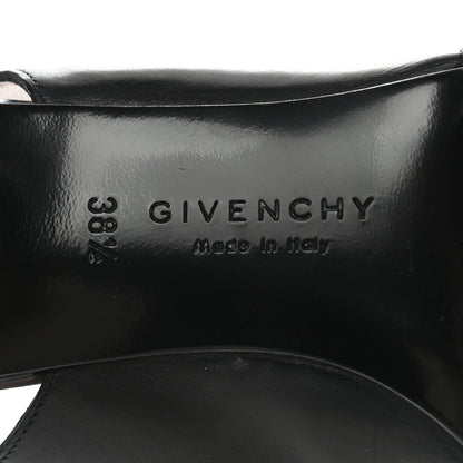 Givenchy Calfskin Slingback Cutout Sandals 38.5 Black 7 of 9