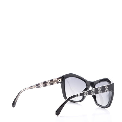 Chanel Lace Effect Sunglasses 5296-A Black 4 of 8