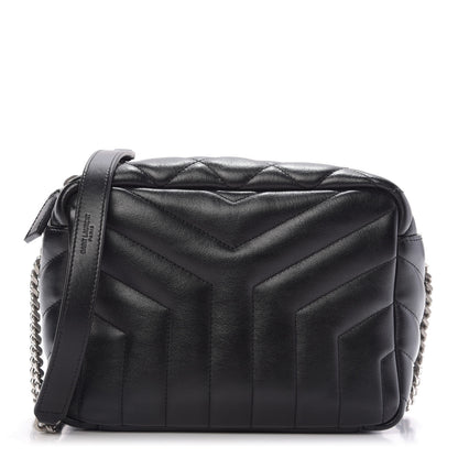 Saint Laurent Calfskin Y Quilted Monogram Small Loulou Bowling Bag Black 1 of 10