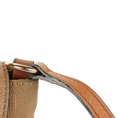 Burberry Mega Check Grainy Calfskin Small Gowan Messenger Bag Saddle Brown 14 of 19
