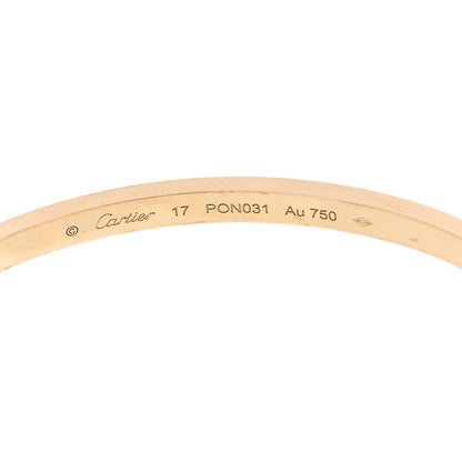 Cartier 18K Yellow Gold Small LOVE Bracelet 17 6 of 9