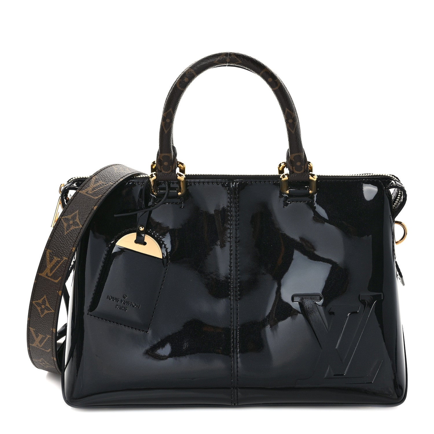 Louis Vuitton Patent Calfskin Miroir Tote Black 1 of 9