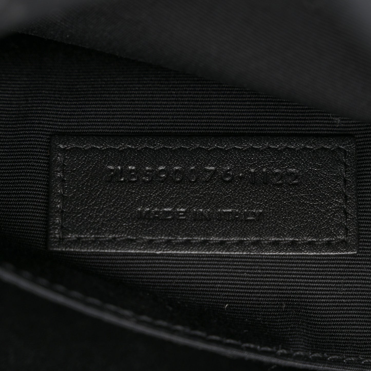 Canvas Monogram Belt Bag Black