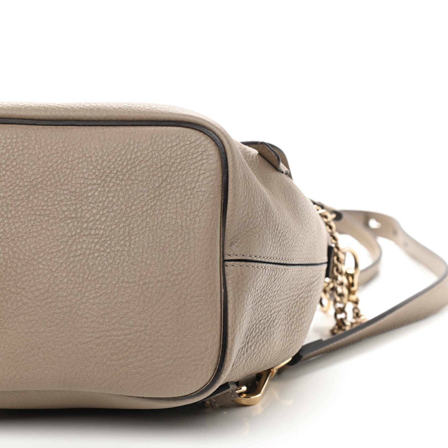 Suede Calfskin Mini Faye Backpack Motty Grey