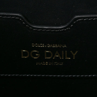 Dolce & Gabbana Vitello Small Beatrice Logo Tote Black 7 of 10
