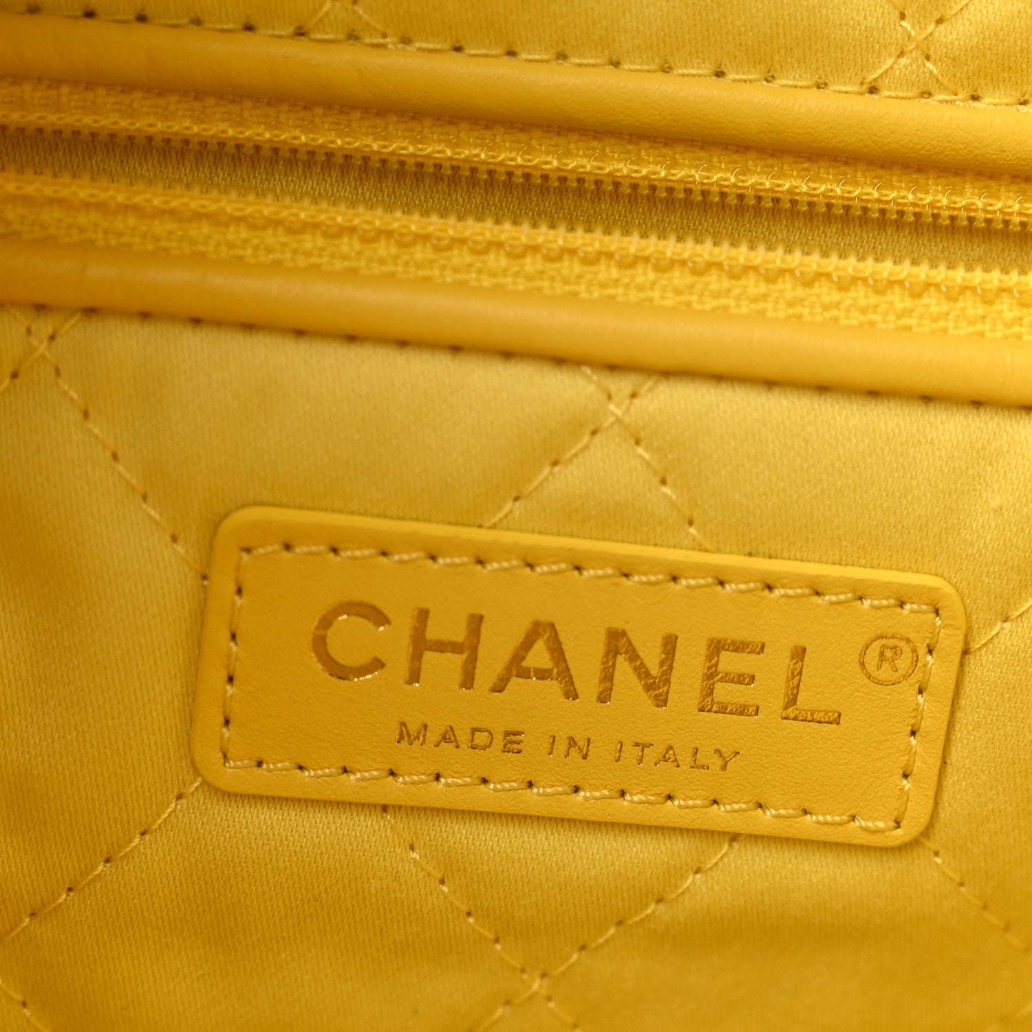 Chanel Shiny Calfskin Quilted Small Chanel 22 Yellow 7 of 13