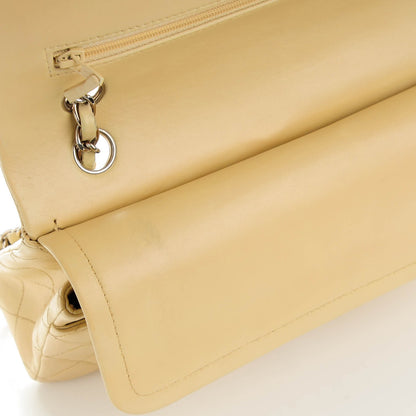 Chanel Lambskin Quilted Medium Double Flap Beige 9 of 10