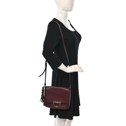 Salvatore Ferragamo Calfskin Gancini Lock Flap Crossbody Burgundy 2 of 8