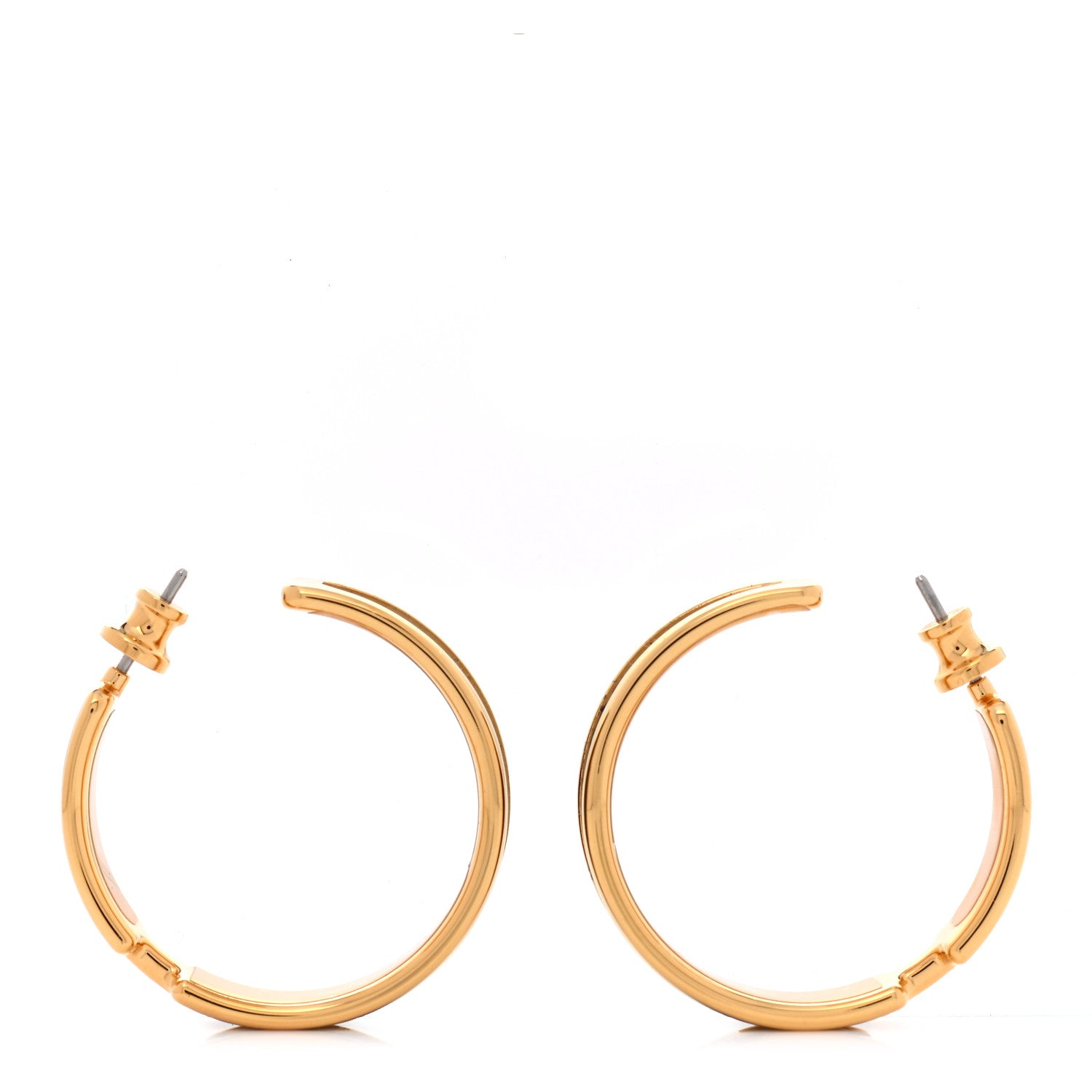 Hermes Lizard Olympe Earrings Black 2 of 6