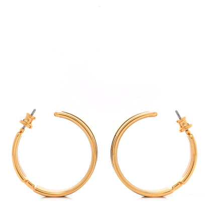 Hermes Lizard Olympe Earrings Black 2 of 6