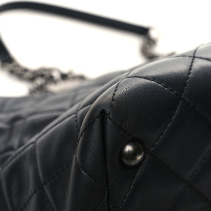 Chanel Calfskin Quilted Small Shopping In Chains Tote Black 11 of 14