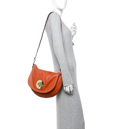 Mulberry Soft Spongy Calfskin Daria Satchel Burnt Orange 2 of 18