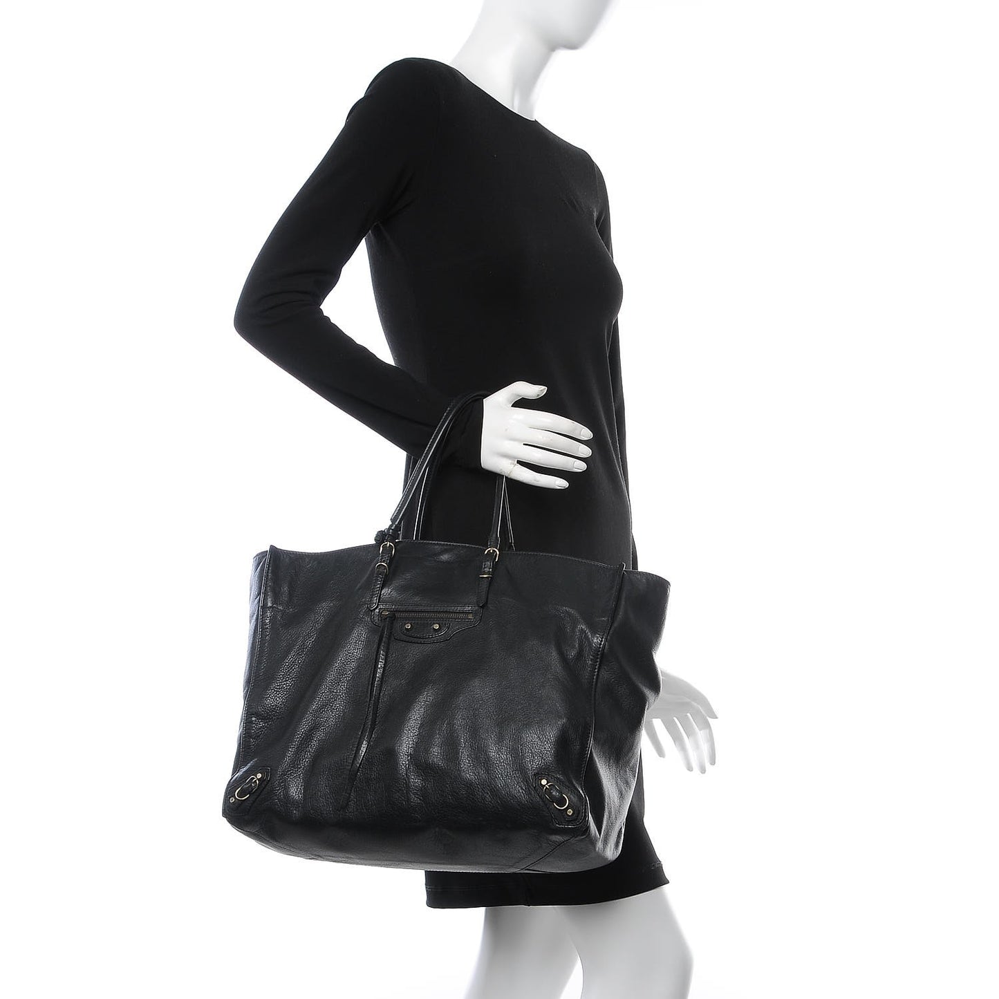 Veau Papier A4 Tote Black