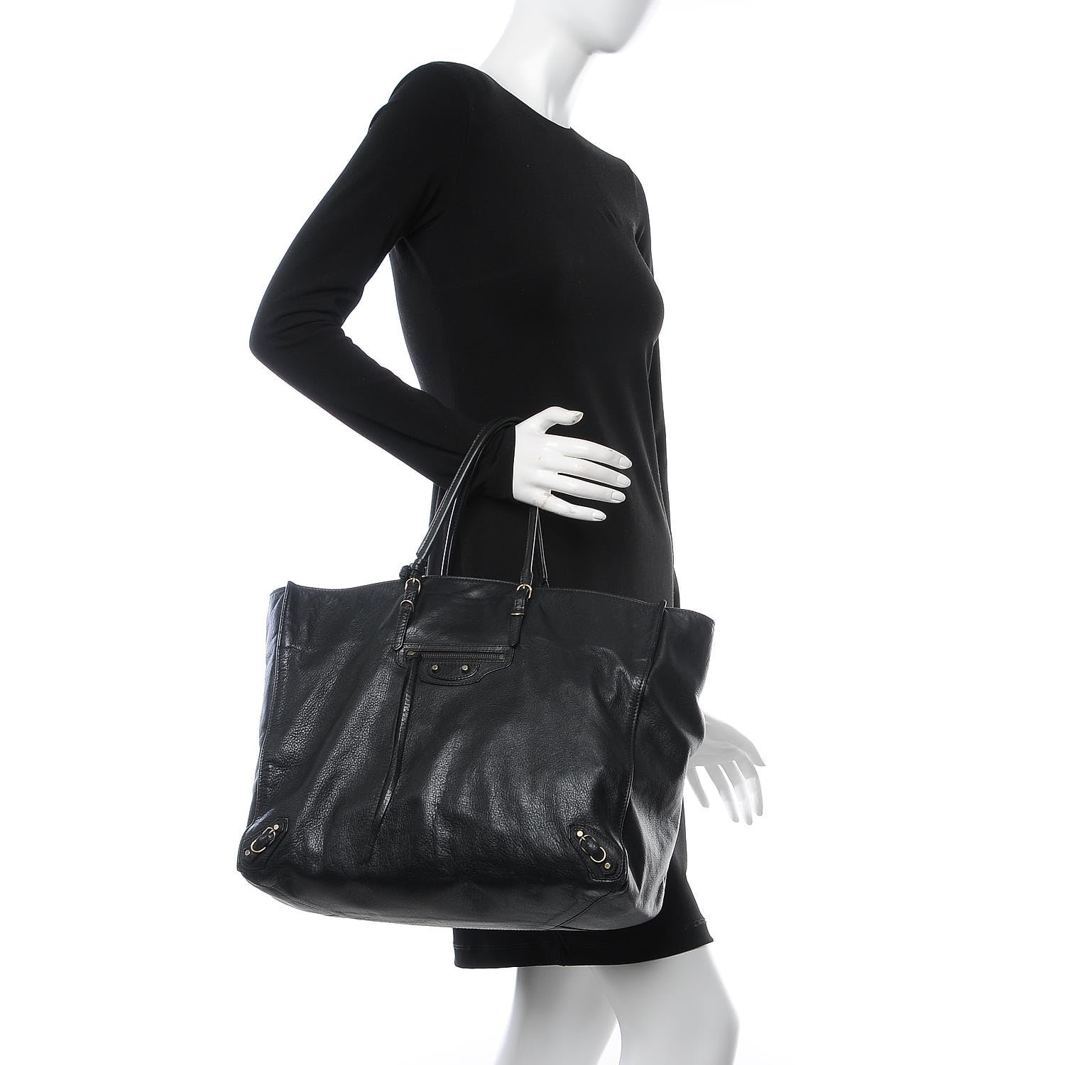 Balenciaga Veau Papier A4 Tote Black 2 of 7