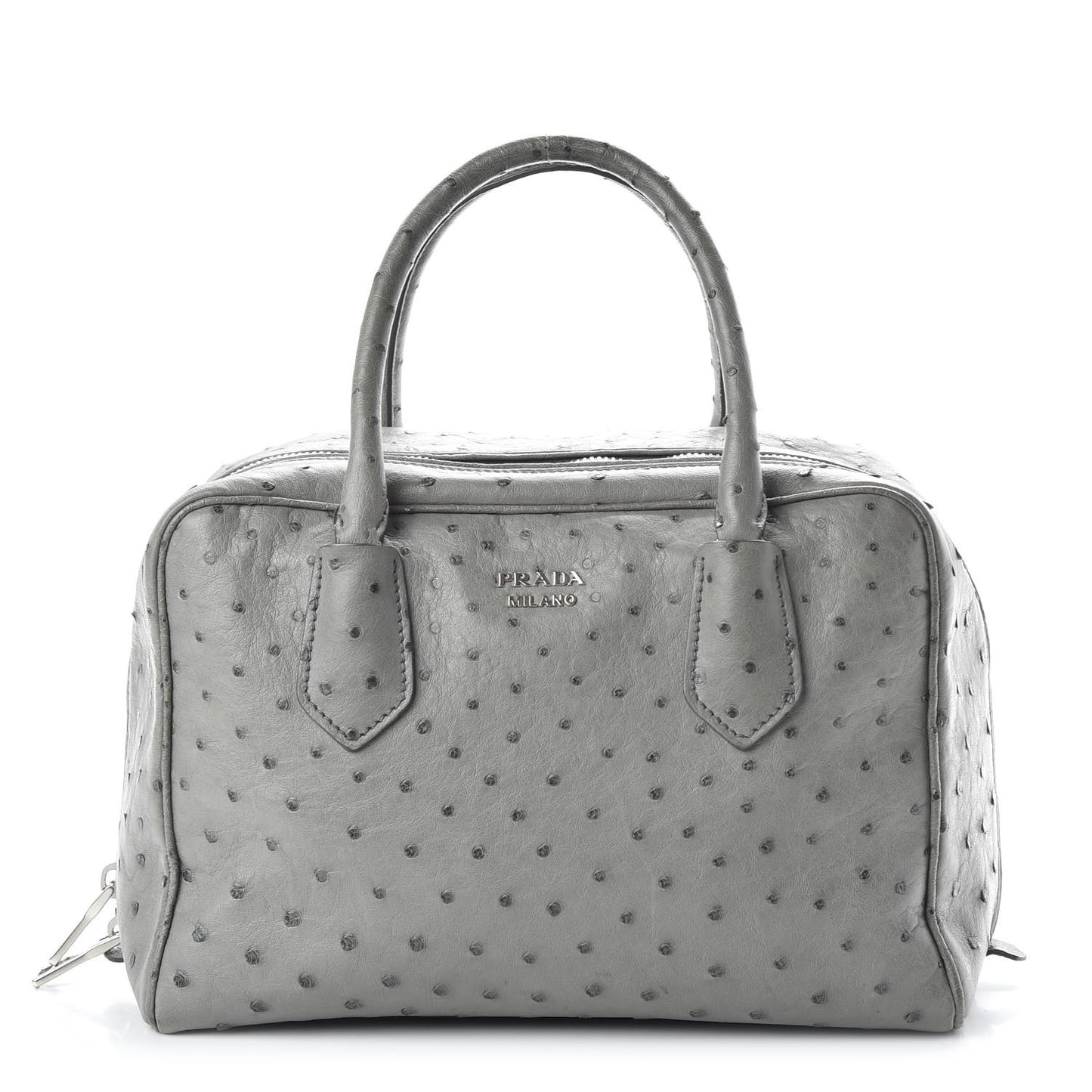 Ostrich Lage Inside Tote Grey