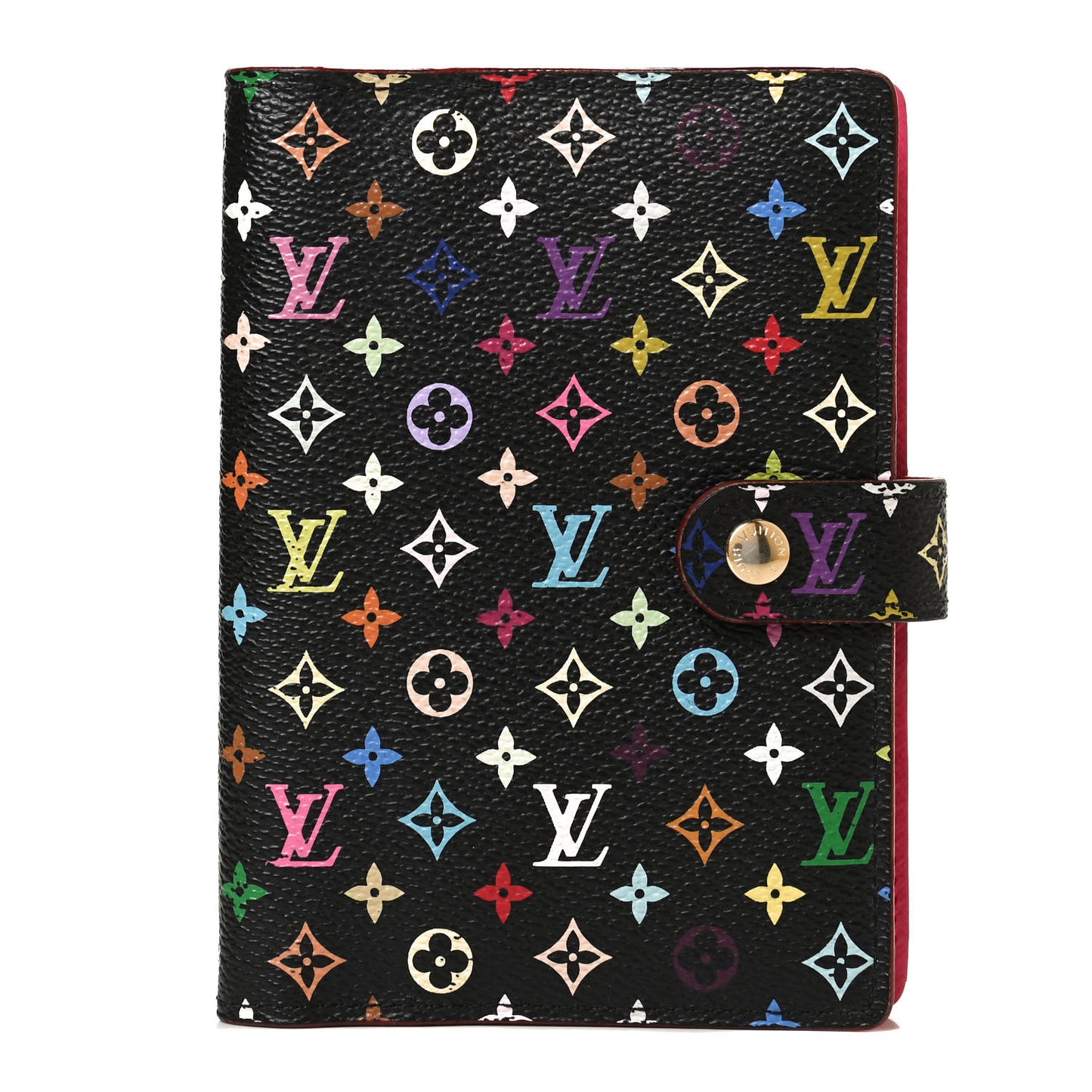 Monogram Multicolor Small Ring Agenda Cover Black Grenade