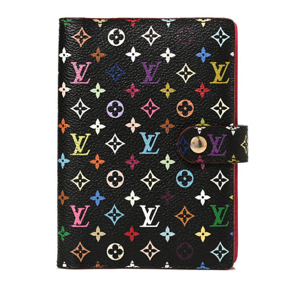 Louis Vuitton Monogram Multicolor Small Ring Agenda Cover Black Grenade 1 of 9