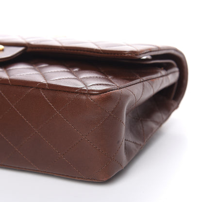 Chanel Lambskin Quilted Medium Double Flap Brown 11 of 16