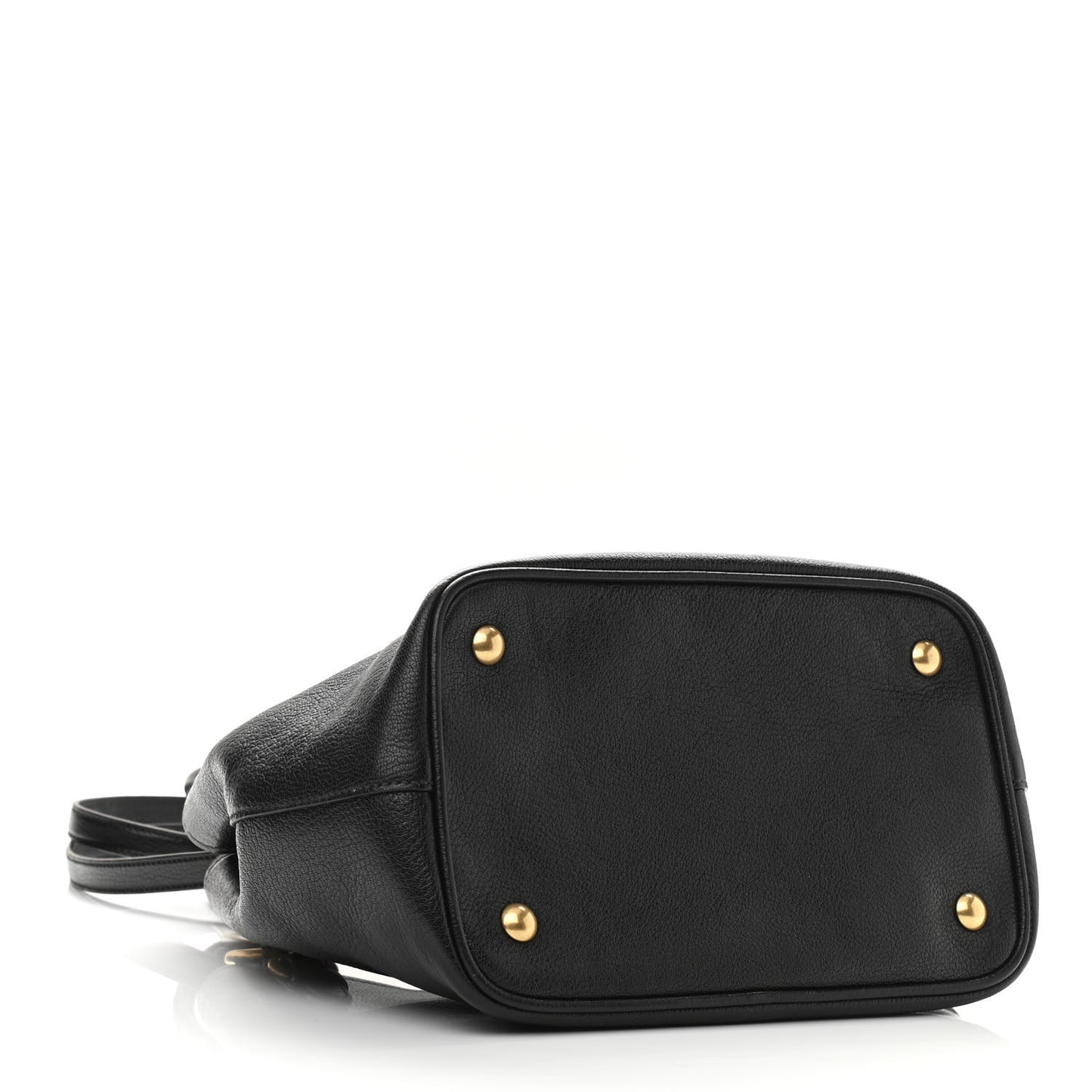 Goatskin Madras 2Way Shoulder Bag Black