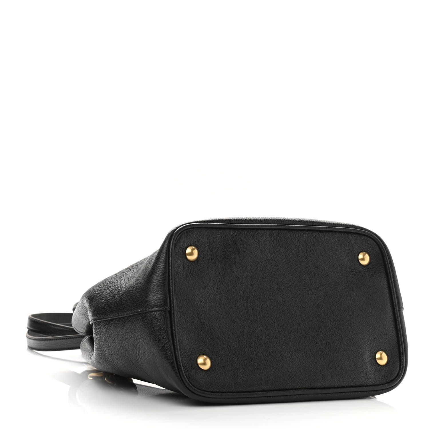 Miu Miu Goatskin Madras 2Way Shoulder Bag Black 3 of 8