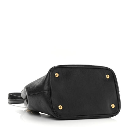 Miu Miu Goatskin Madras 2Way Shoulder Bag Black 3 of 8