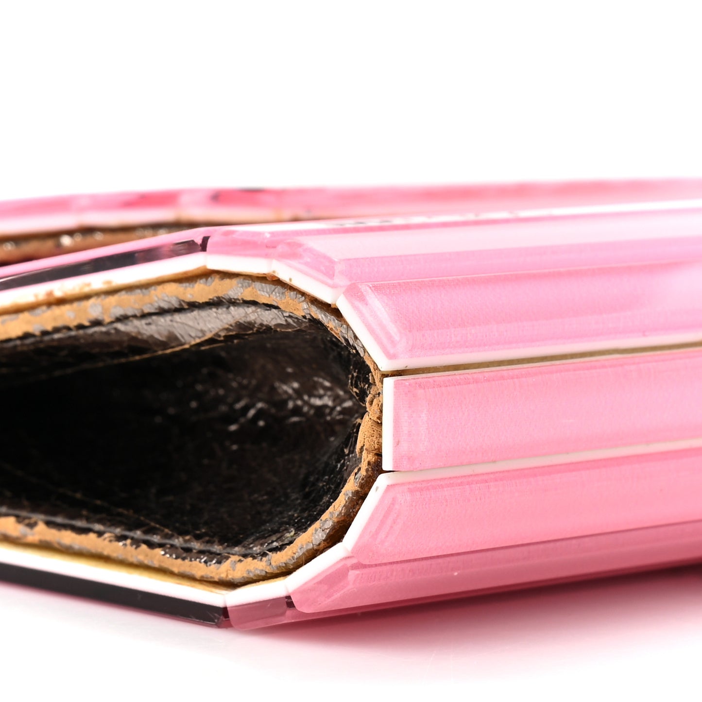 Acrylic I Want Choo Candy Clutch Pink