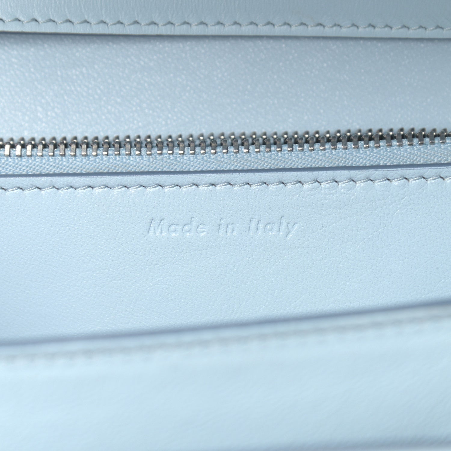 Celine Box Calfskin Medium Classic Box Flap Bag Pale Blue 7 of 12