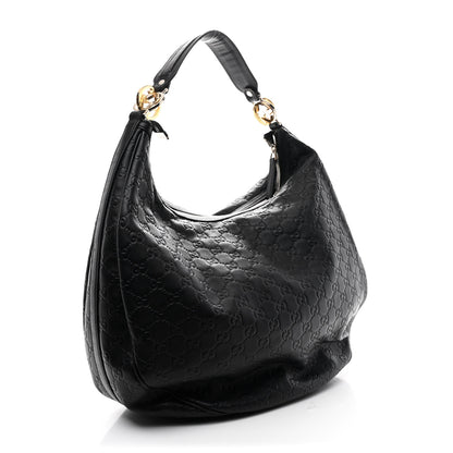 Gucci Guccissima Large GG Twins Hobo Black 3 of 10