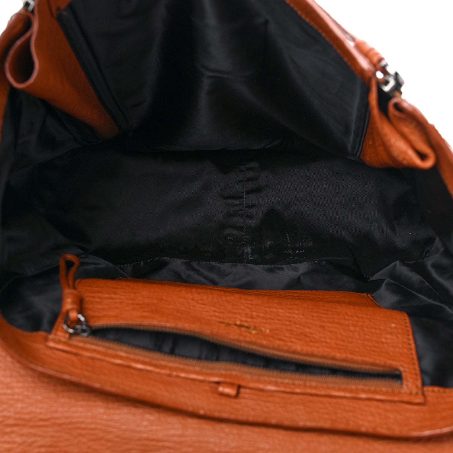 3.1 Phillip Lim Textured Calfskin Large Pashli Satchel Amber 5 of 17