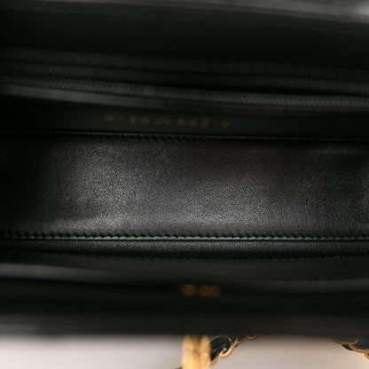 Chanel Shiny Aged Calfskin Quilted Nano Kelly Shopper Black 5 of 10