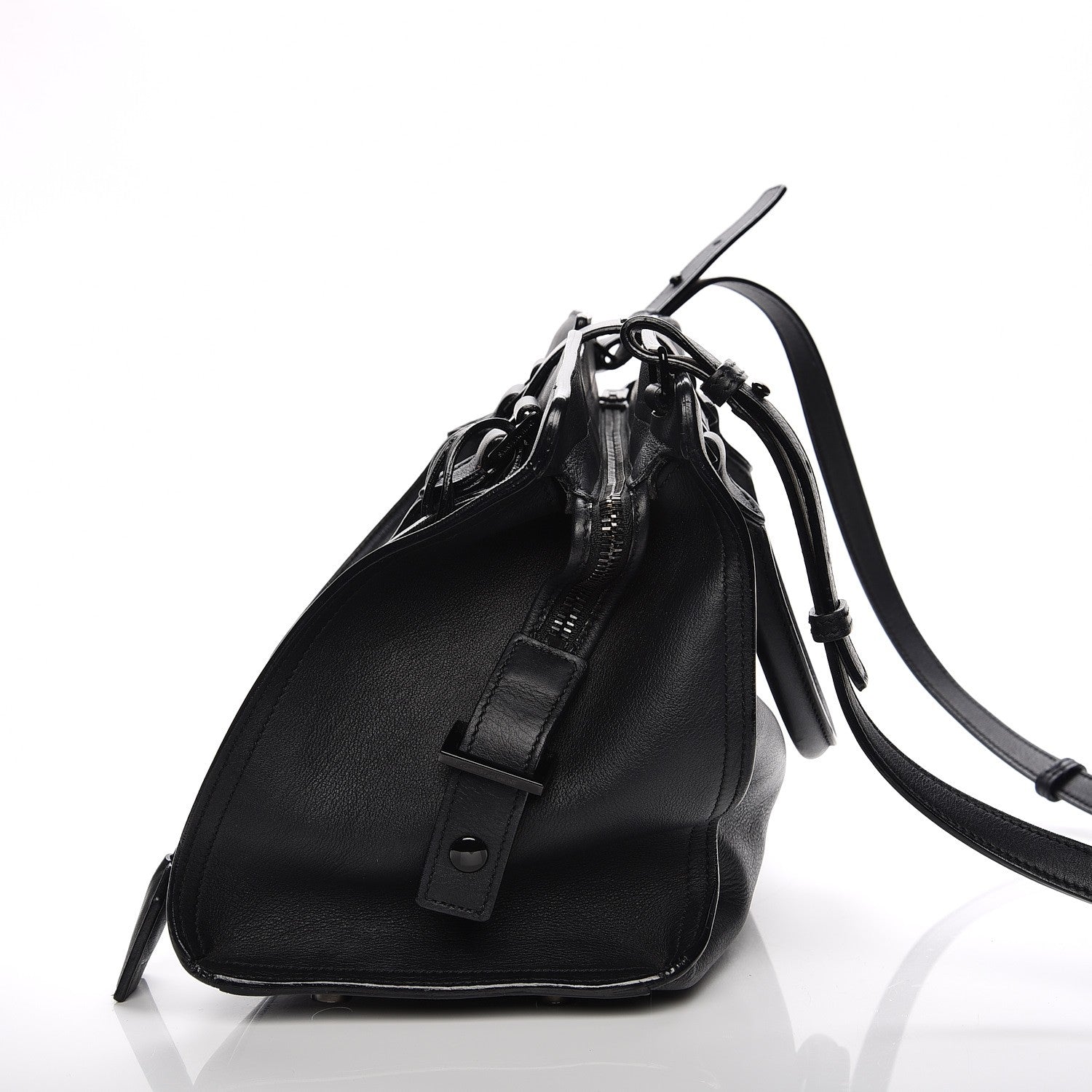 Saint Laurent Smooth Calfskin Small Monogram Cabas Black 18 of 18