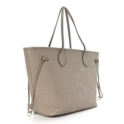 Louis Vuitton Empreinte Monogram Giant Neverfull MM Tourterelle 3 of 8