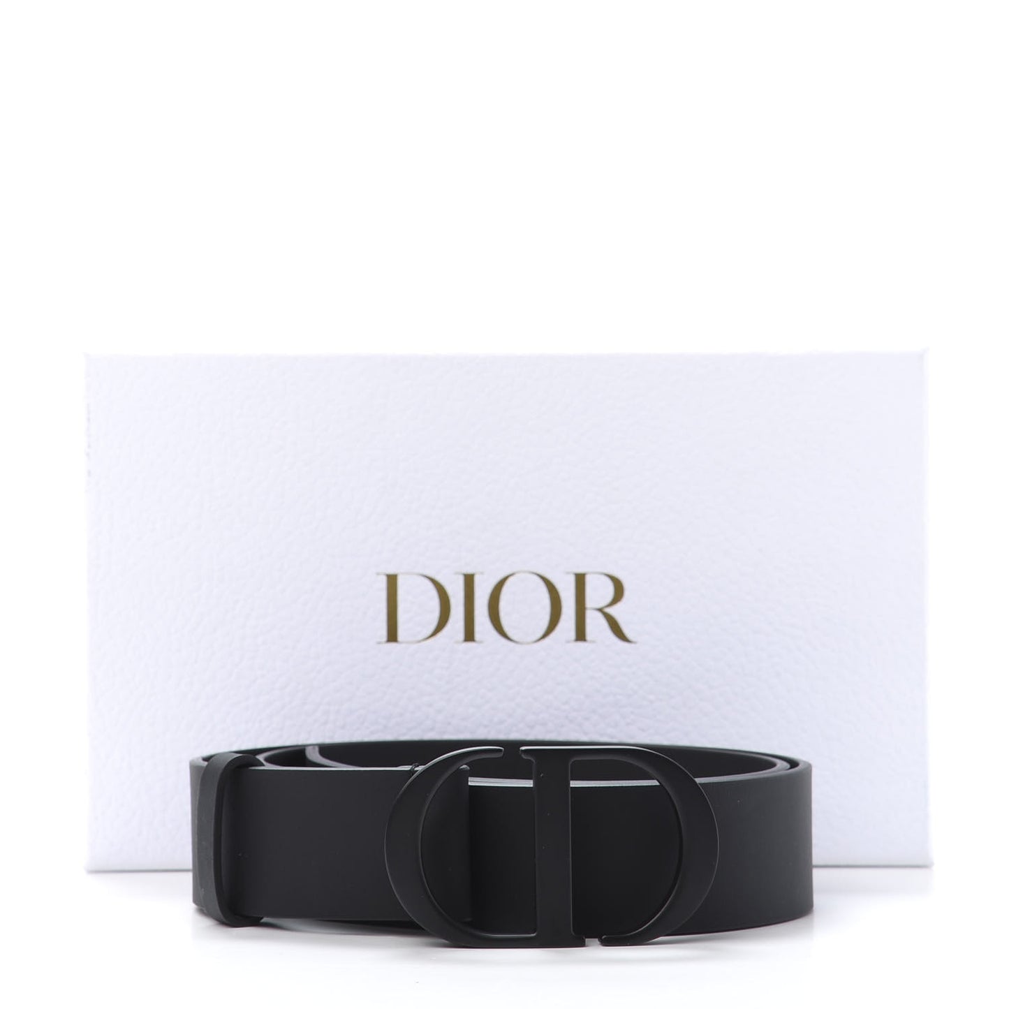 Ultra Matte Calfskin 35mm Montaigne Belt 80 Black