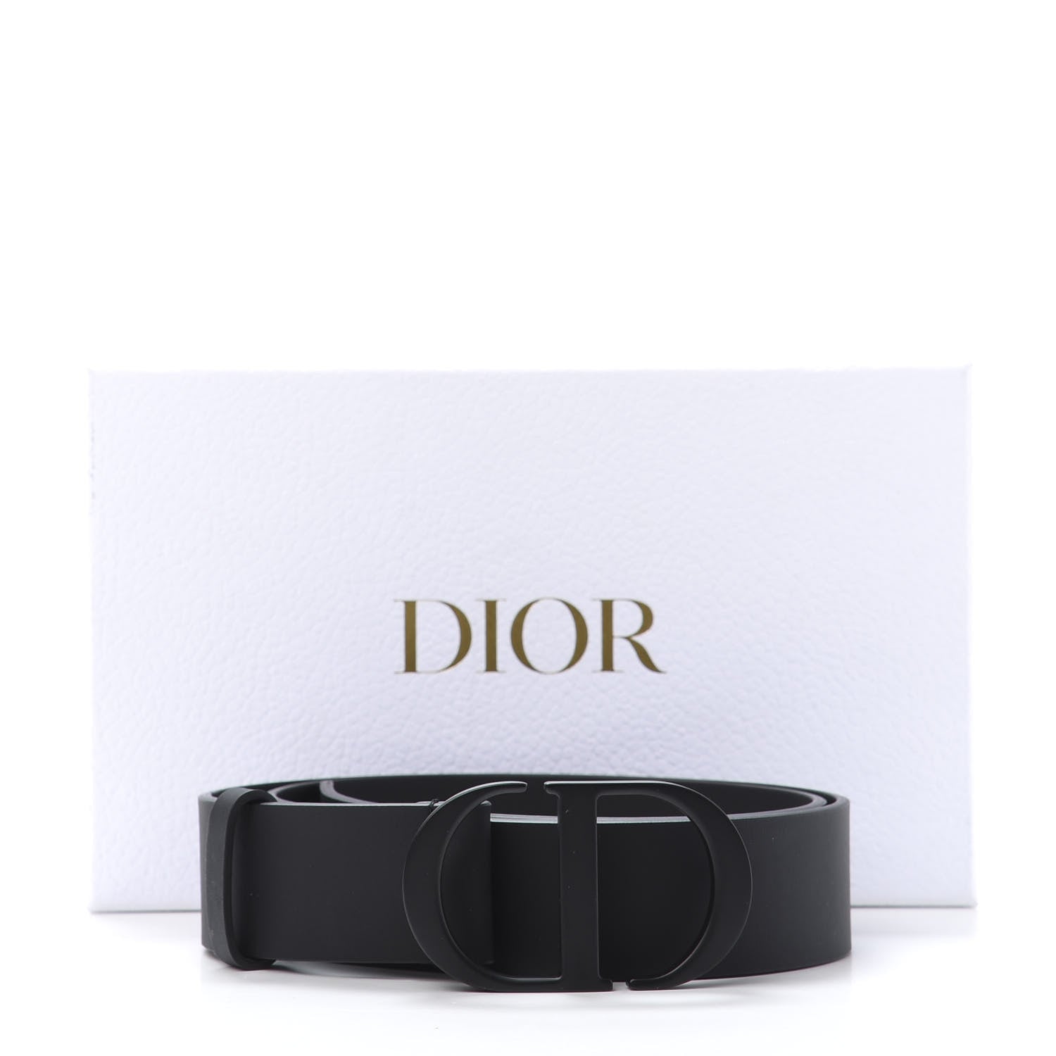 Christian Dior Ultra Matte Calfskin 35mm Montaigne Belt 80 Black 8 of 8