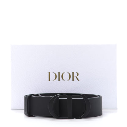 Christian Dior Ultra Matte Calfskin 35mm Montaigne Belt 80 Black 8 of 8