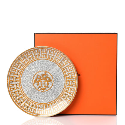 Hermes Porcelain Mosaique au 24 Dessert Plate Set of 2 6 of 6