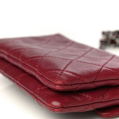 Chanel Lambskin Quilted Mini Mineral Nights Flap Crossbody Bag Dark Red 11 of 25
