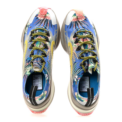 Gucci Technical Knit Fabric Waves Mens Gucci Run Sneakers 7.5 Multicolor 2 of 8