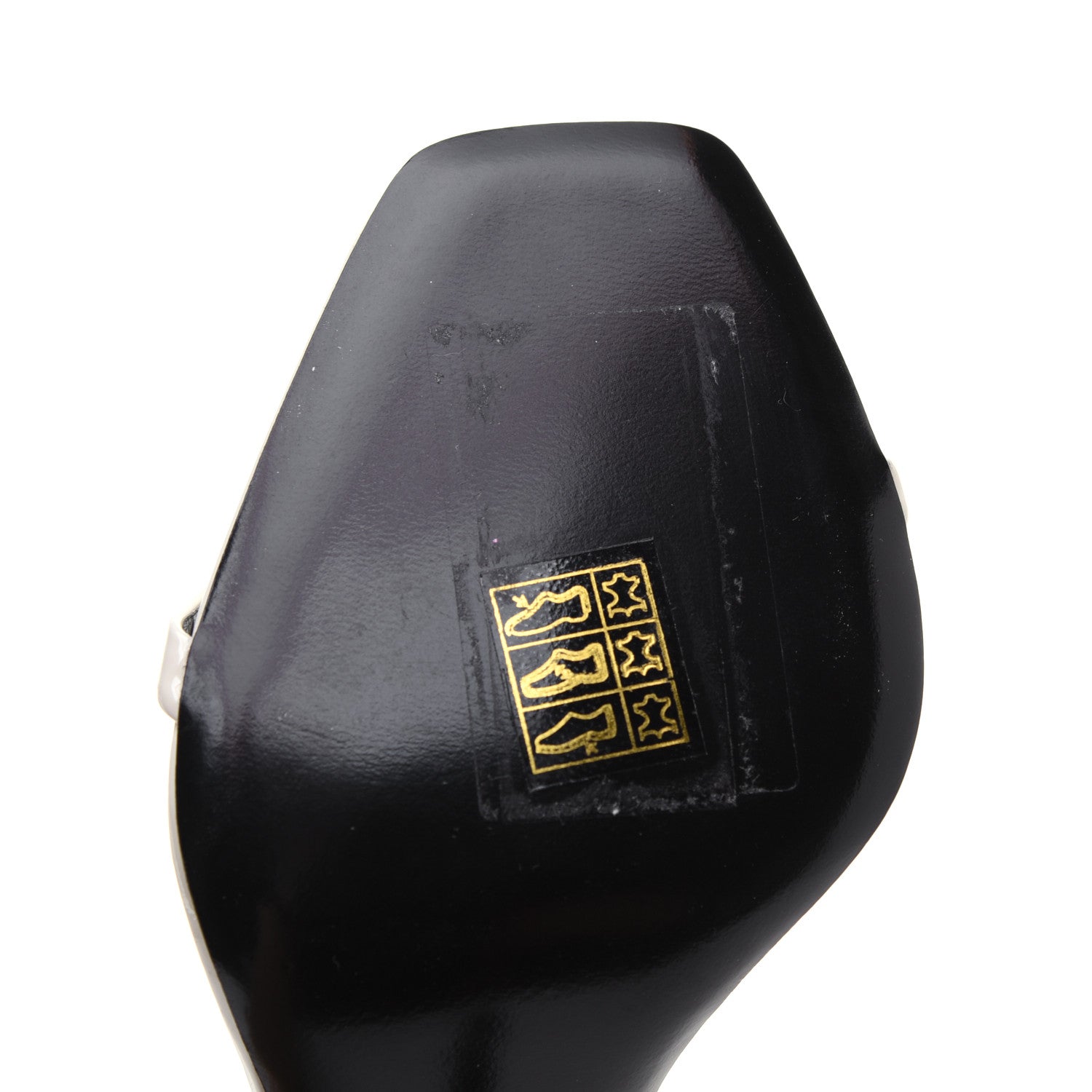 Saint Laurent Patent Calfskin Opyum 110 Sandals 36 Neutro 10 of 12