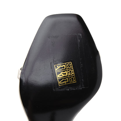 Saint Laurent Patent Calfskin Opyum 110 Sandals 36 Neutro 10 of 12